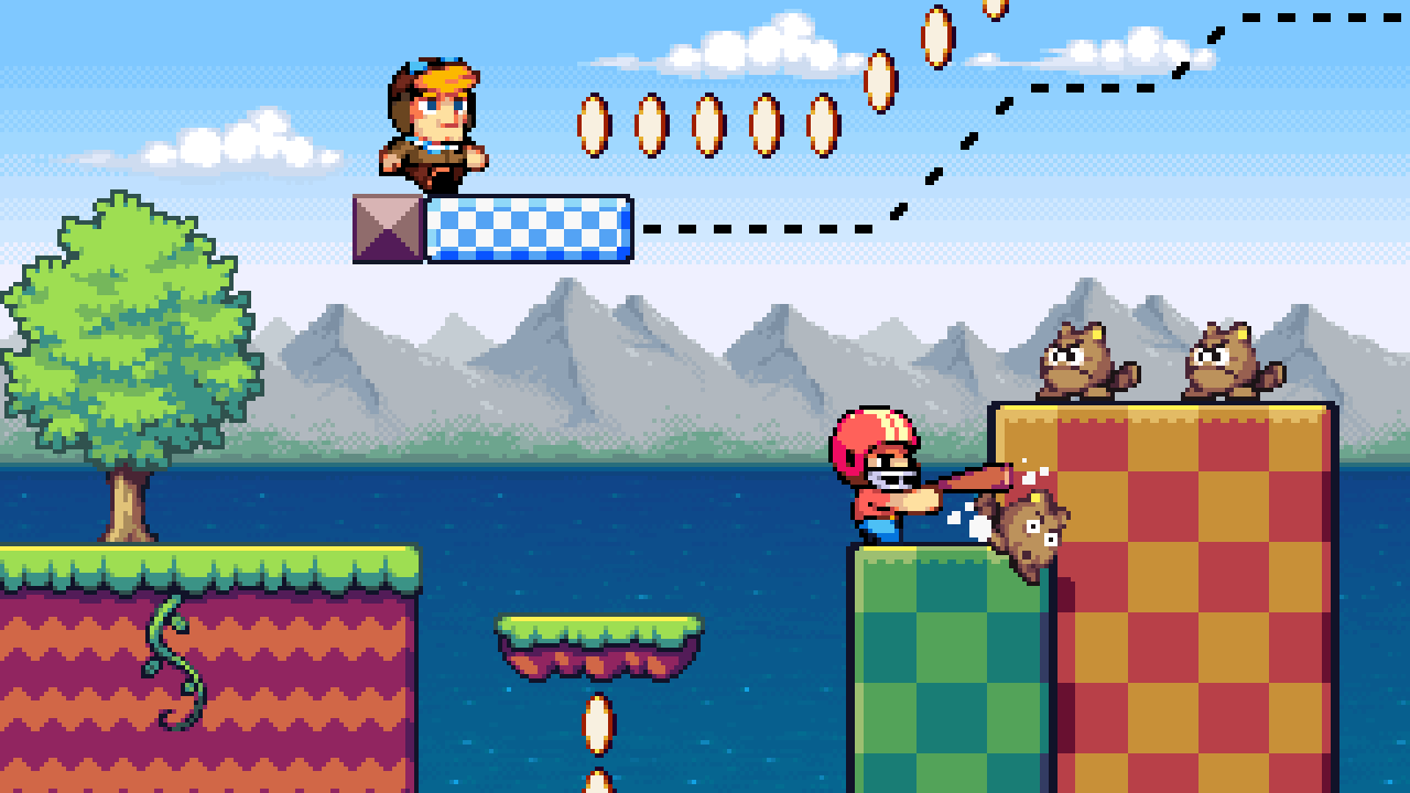 Two players can team up either online or locally in hotseat mode.