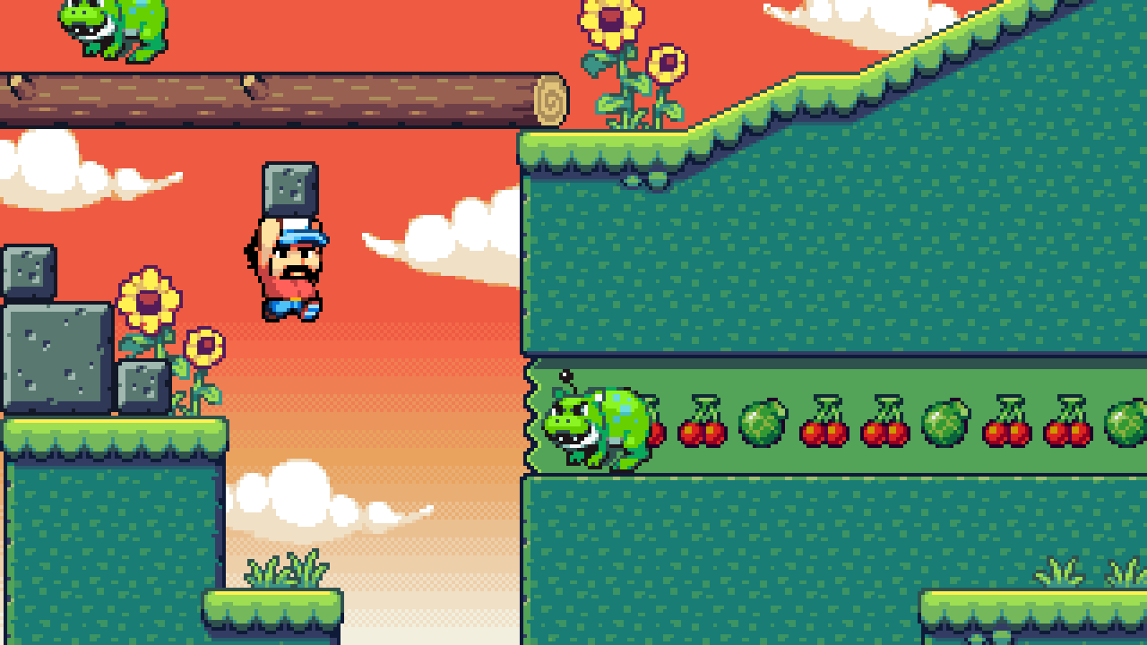 Each in-game world has its own set of obstacles and enemies.